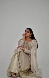 MEHERBANO 3 PIECE FARSHI GARARA STITCHED SUIT