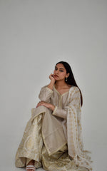 MEHERBANO 3 PIECE FARSHI GARARA STITCHED SUIT