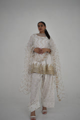 NOOR-E-ZAR 3 PIECE STITCHED FROCK FARSHI SUIT