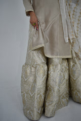 MEHERBANO 3 PIECE FARSHI GARARA STITCHED SUIT