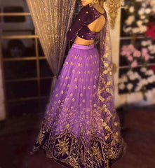 MEENA 3 PIECE STITCHED LEHNGA SUIT
