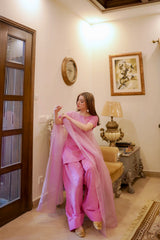 3 PIECE HALF SLEEVE FARSHI SHALWAR SUIT