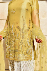 ANEETA 3 PIECE FARSHI SHALWAR STITCHED SUIT