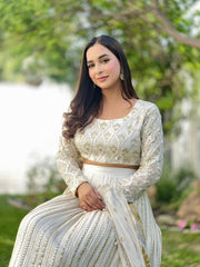 RANI 3 PIECE NIKKAH BRIDAL STITCHED LEHNGA SUIT