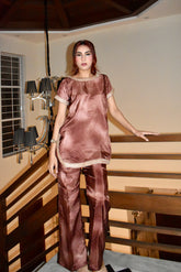 MOCHA 3 PIECE BELL BOTTOM SUIT