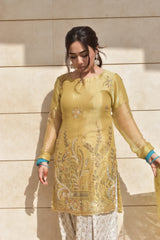 ANEETA 3 PIECE FARSHI SHALWAR STITCHED SUIT