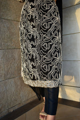 SAMINA 3 PIECE NET OUTFIT STITCHED SUIT