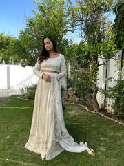 RANI 3 PIECE NIKKAH BRIDAL STITCHED LEHNGA SUIT