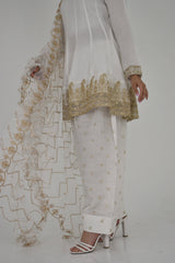 NOOR-E-ZAR 3 PIECE STITCHED FROCK FARSHI SUIT