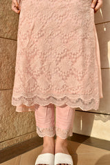 GIANNA 3 PIECE NET STRAIGHT 3 PIECE SUIT