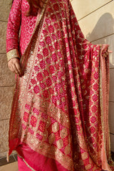 SARA 3 PIECE STITCHED BRIDAL MEHNDI SUIT
