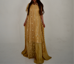 ZAR SHEESHA 3 PIECE STITCHED SHARARA SUIT