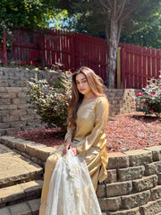 3 PIECE SILK FARSHI SHALWAR SUIT