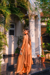 GOLDEN SAND 3 PIECE SHARARA SET