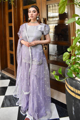 Bahara 3 Piece Stitched Sharara Suit