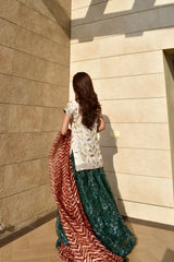 ASMA LEHNGA SHIRT & DUPATTA 3 PIECE STITCHED SUIT