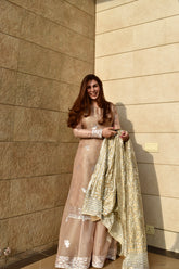 SUNAIRI 3 PIECE NIKKAH BRIDAL STITCHED SHARARA SUIT