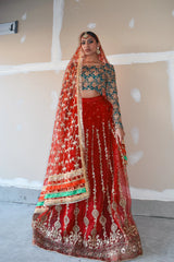PARO 3 PIECE STITCHED LEHNGA SUIT