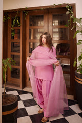 3 PIECE HALF SLEEVE FARSHI SHALWAR SUIT