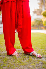 3 PIECE FARSHI SHALWAR SHORT SILK SUIT