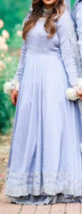 MOONLIGHT PURPLE BRIDAL PISHWAS