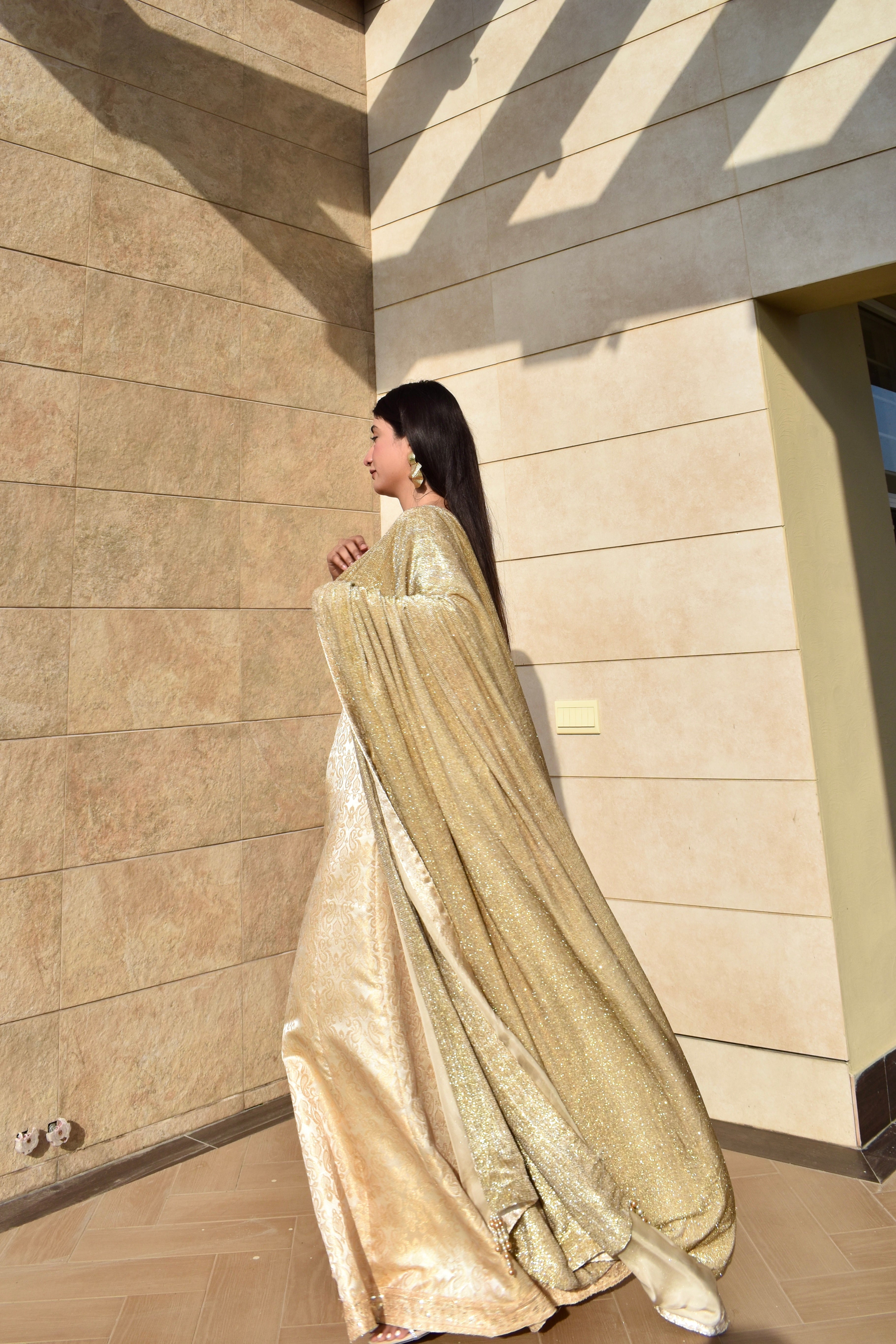 RADIATE WHITE GOLD LEHENGA 3 PIECE STITCHED SUIT