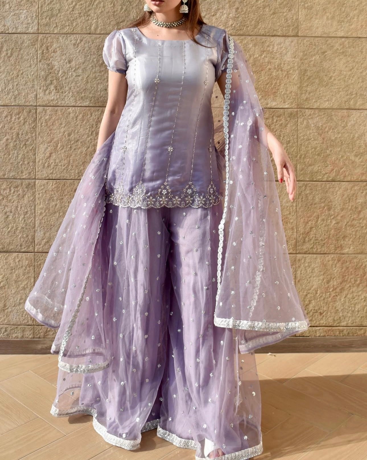 BAHARA 3 PIECE SHARARA SUIT