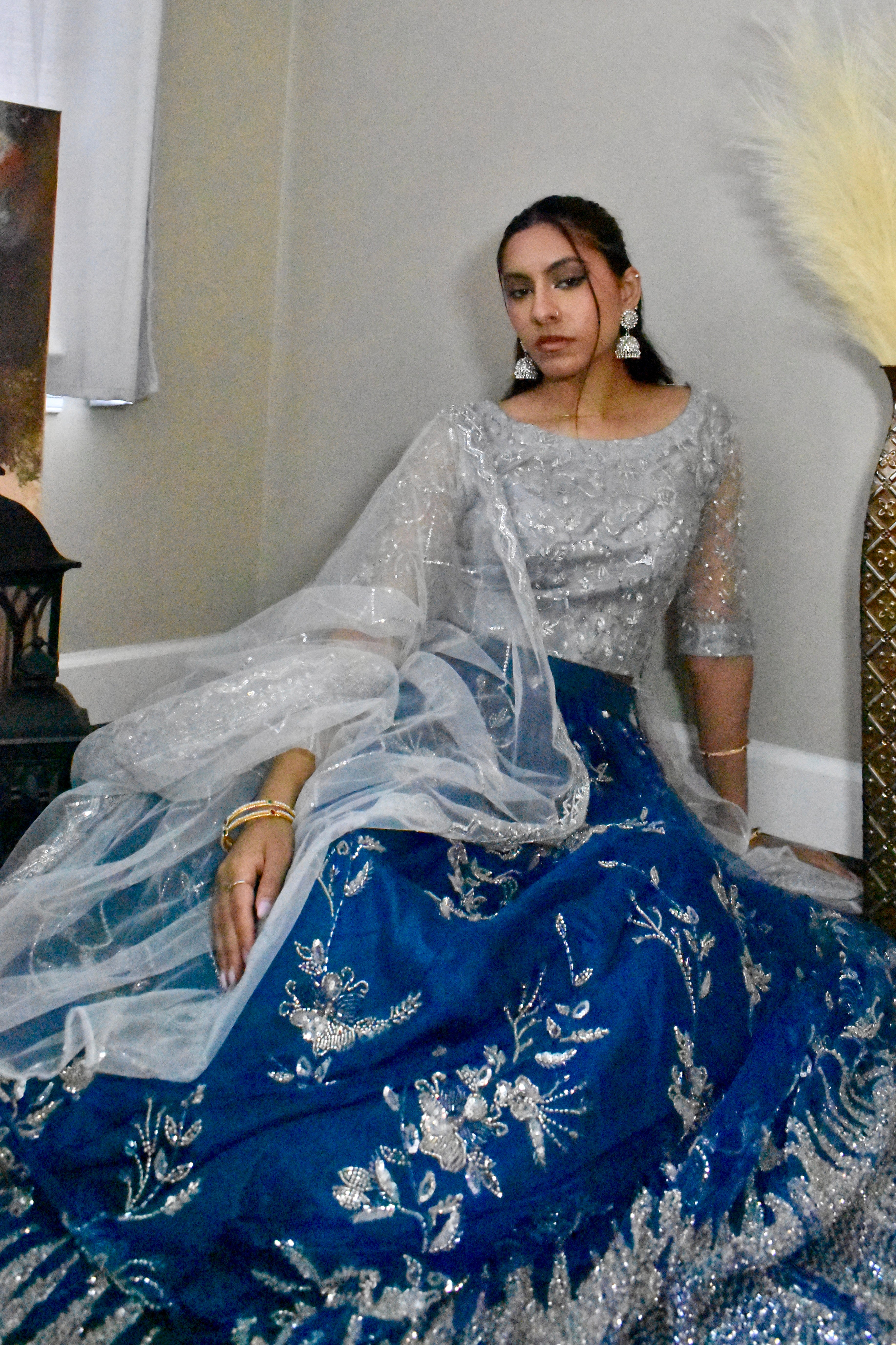 NEELA 3 PIECE STITCHED LEHNGA