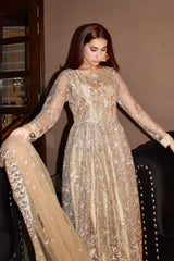 ANARKALI PISHWAS SHARARA 3 PIECE STITCHED SUIT