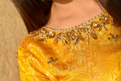 SUNLIT YELLOW LEHENGA BRIDAL 3 PIECE STITCHED SUIT