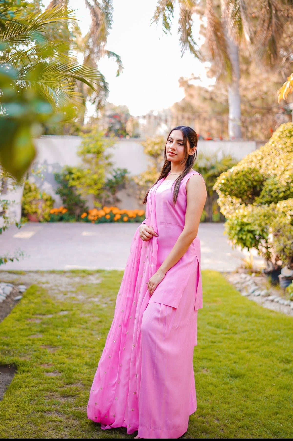 3 PIECE FARSHI SHALWAR SHORT RAW SILK SUIT