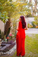 3 PIECE FARSHI SHALWAR SHORT SILK SUIT