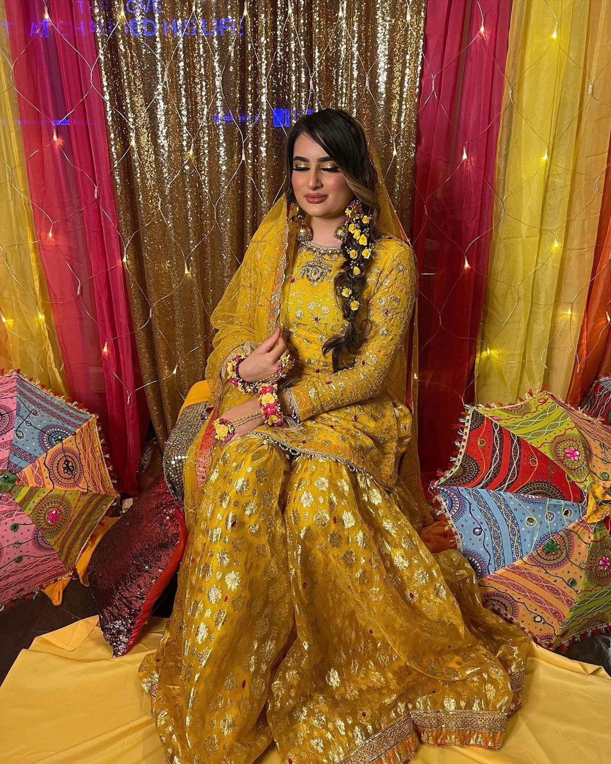 SUNSHINE RADIANCE DHOLKI 3 PIECE GARARA SET